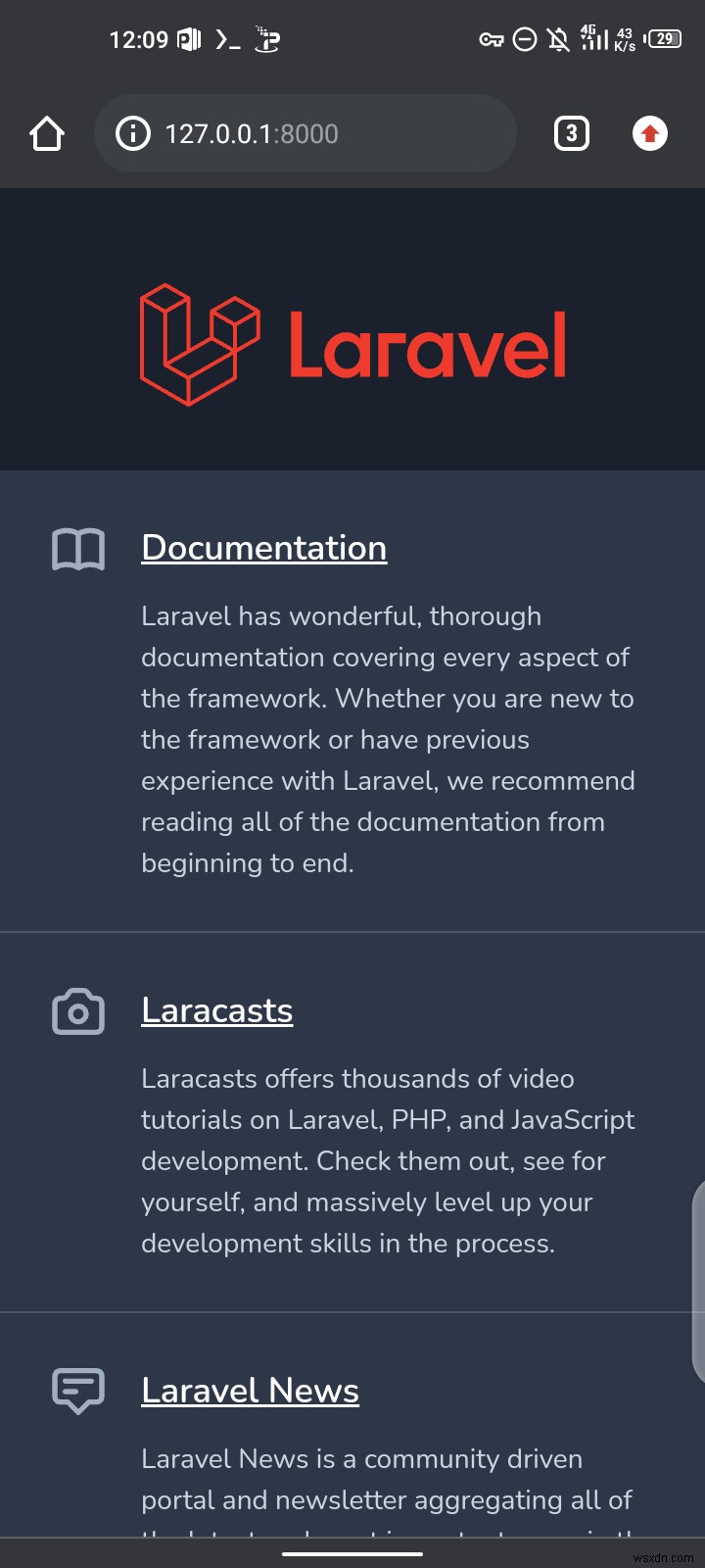 AndroidスマホでLaravel 8をセットアップする方法【PC不要】