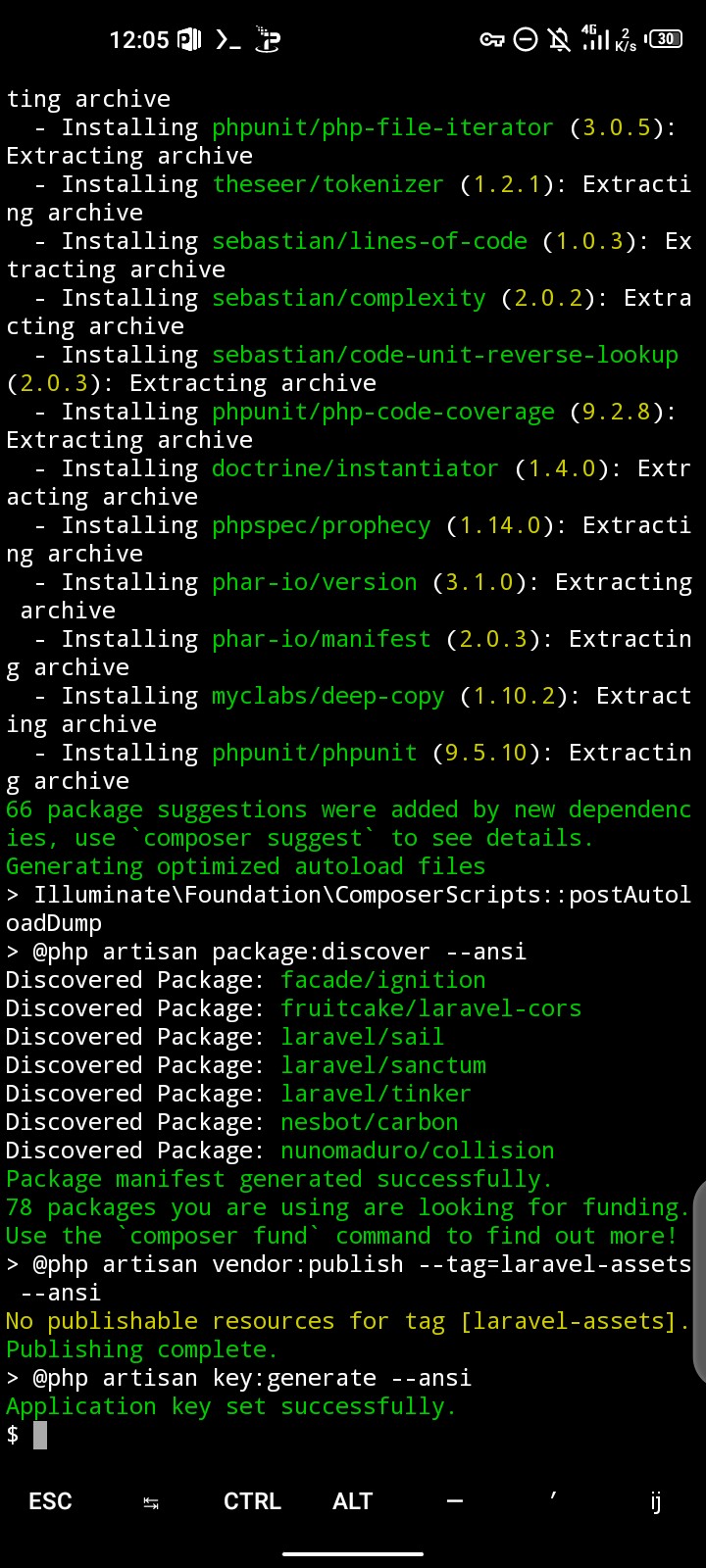 AndroidスマホでLaravel 8をセットアップする方法【PC不要】