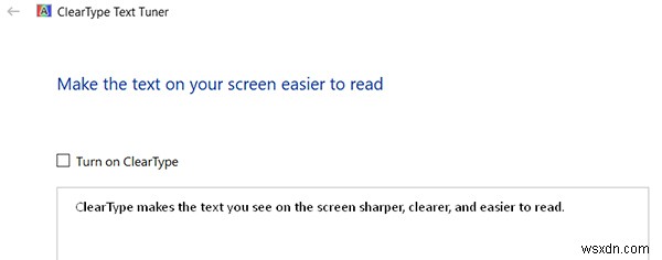 Windows 10でClearType（クリアタイプ）をオン・オフに切り替える方法