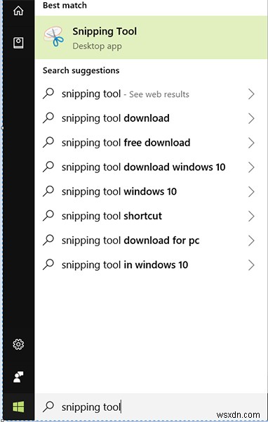Windows 10でSnipping Tool(切り取りツール)を起動する6つの方法