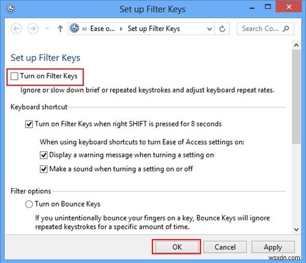 Windows 10で固定キー・フィルターキーのポップアップを完全に無効化する方法