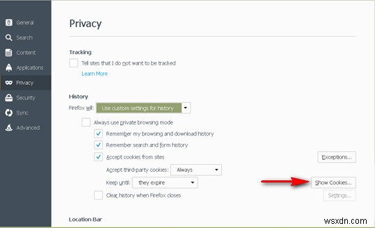 Windows 10のFirefoxでCookieを簡単にクリア(削除)する2つの方法