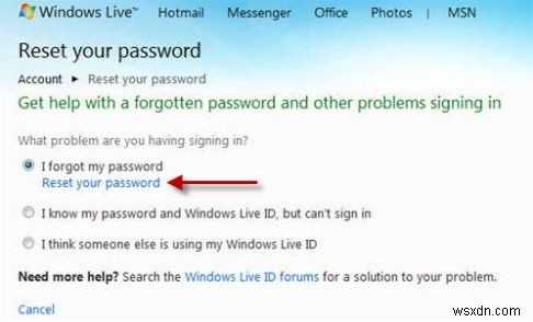 Windows Live IDのパスワードを忘れたときのリセット方法3選