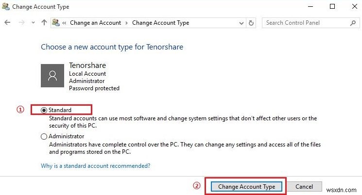 Windows 10でユーザーアカウントの種類を変更する2つの方法