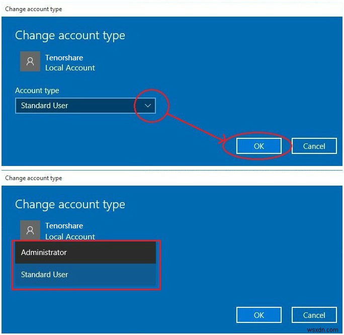 Windows 10でユーザーアカウントの種類を変更する2つの方法