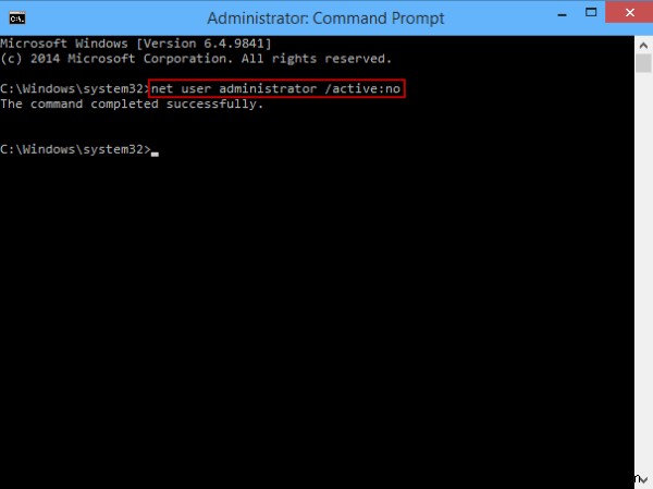 Windows 10の組み込みAdministratorアカウントを有効・無効にする3つの方法