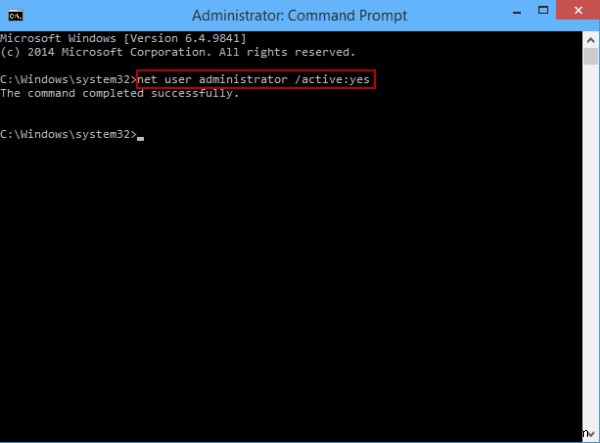 Windows 10の組み込みAdministratorアカウントを有効・無効にする3つの方法