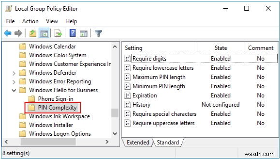 Windows 10で複雑なPINを作成する方法｜PINの複雑性グループポリシーを有効にする手順