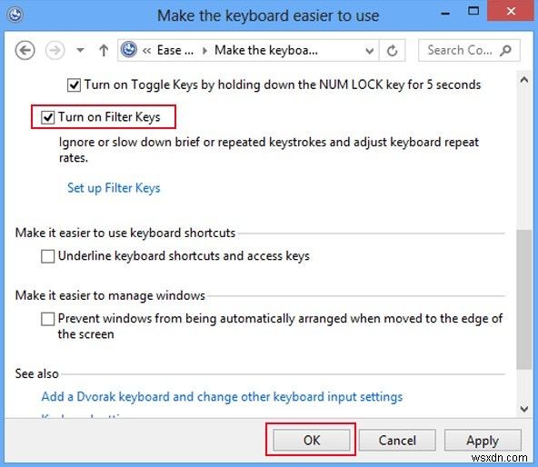 Windows 8 / 7でフィルターキーをオン・オフにする方法をわかりやすく解説