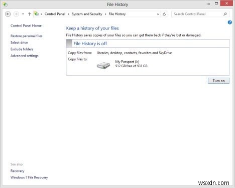 初心者向けガイド：Windows 8.1/8の「ファイル履歴」でバックアップと復元を行う方法