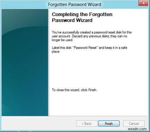 Windows 8.1のパスワードリセットディスクを作成する簡単な方法