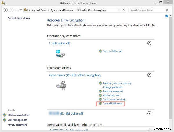 Windows 8.1/8 で BitLocker を無効にする方法【5つの解決策】