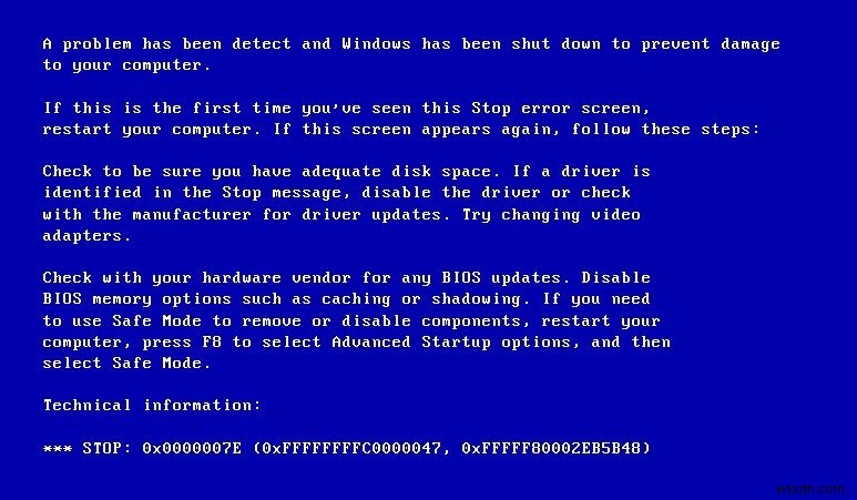 Windows 7で発生するストップエラー0x0000007Eの解決方法を徹底解説