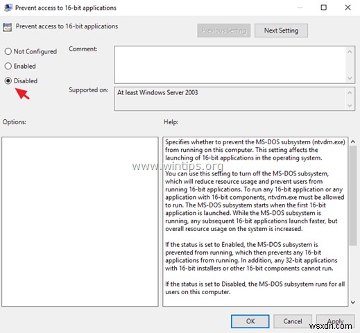 Windows 10で16ビットアプリ実行時にNTVDMシステムエラーが発生する場合の対処法