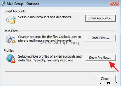 新しいOutlookプロファイルを作成してOutlookデータ(*.pst)をインポートする方法
