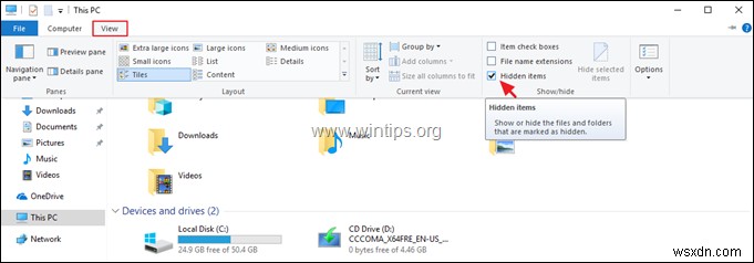 Windows 10/8.1/7 で隠しファイルを表示する2つの簡単な方法