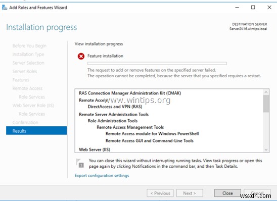 【解決済み】Windows Server 2016/2012で役割と機能を追加できない「サーバーの再起動が必要」エラーの修正方法