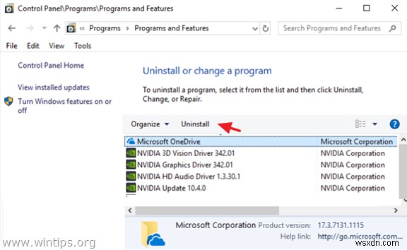 Windows 10/8/7でOneDriveを無効化・アンインストール・再インストールする方法