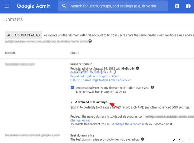 Google Apps(G Suite)で取得したドメインを別のホスティングに移行する方法