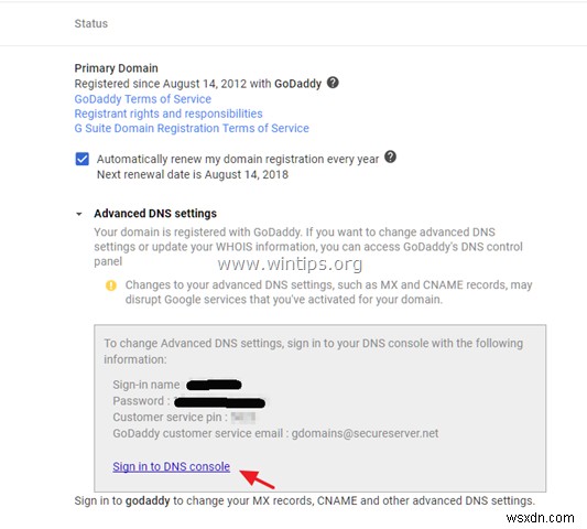 Google Apps(G Suite)で取得したドメインを別のホスティングに移行する方法