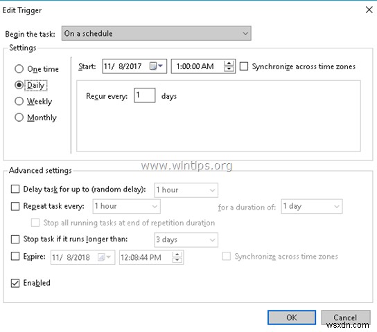 WindowsタスクスケジューラでGoogleバックアップと同期の実行時間を設定する方法