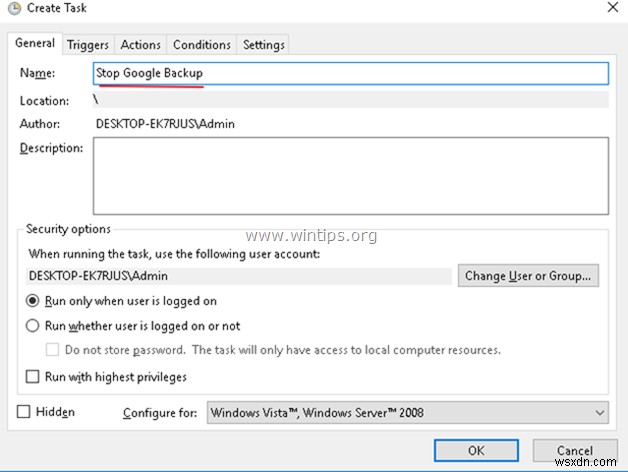 WindowsタスクスケジューラでGoogleバックアップと同期の実行時間を設定する方法