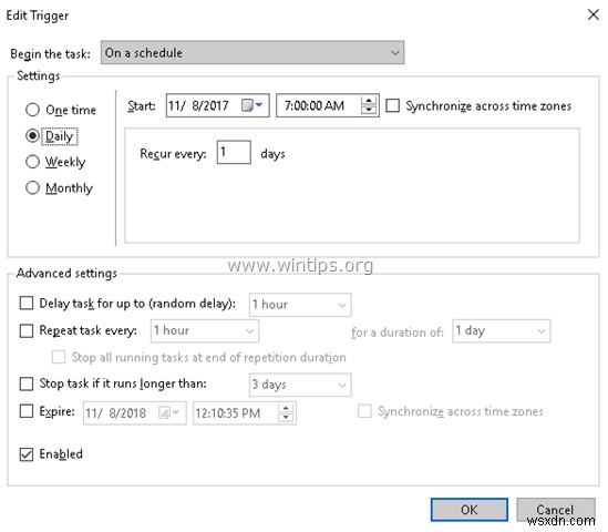 WindowsタスクスケジューラでGoogleバックアップと同期の実行時間を設定する方法