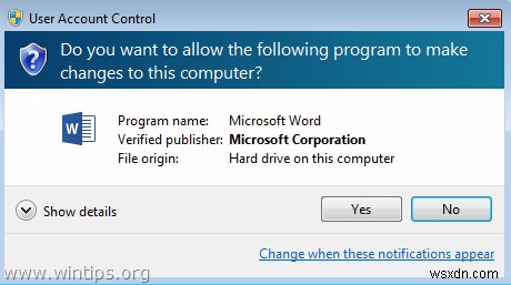 【解決済み】Word 2013・Excel 2013で「次のプログラムがこのコンピュータに変更を加えることを許可しますか?」と表示される時の対処法