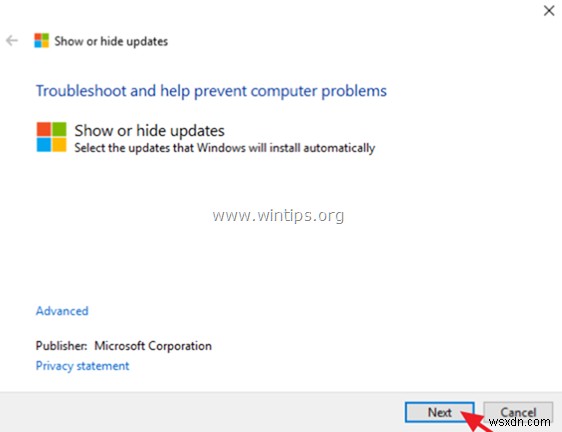 Windows 10 で特定の更新プログラムの自動インストールを防止する方法