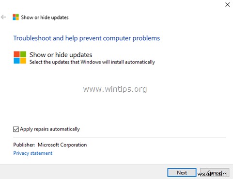 Windows 10 で特定の更新プログラムの自動インストールを防止する方法