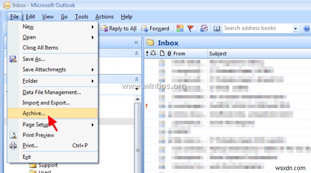 Outlookのフォルダー構造だけを新しいデータファイル(PST)にコピーする方法