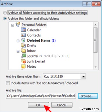 Outlookのフォルダー構造だけを新しいデータファイル(PST)にコピーする方法