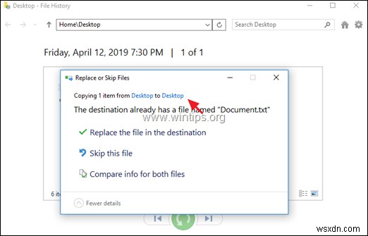 Windows 10の「ファイル履歴」で個人ファイルをバックアップし、以前のバージョンを復元する方法