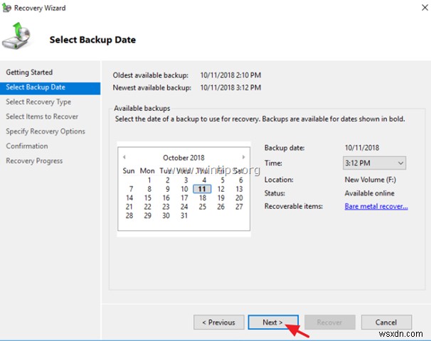 【図解】Windows Server 2016/2012/2012R2でWindows Serverバックアップからファイルを復元する方法
