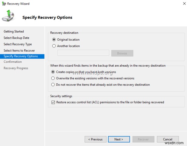 【図解】Windows Server 2016/2012/2012R2でWindows Serverバックアップからファイルを復元する方法