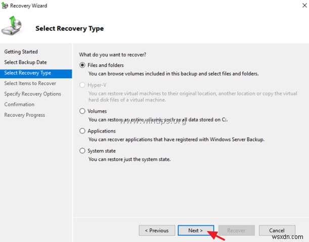 【図解】Windows Server 2016/2012/2012R2でWindows Serverバックアップからファイルを復元する方法