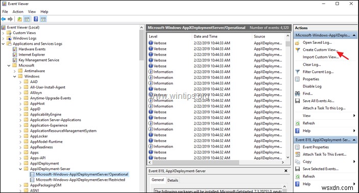 PowerShellとイベントビューアーで「Add-AppxPackage」のデプロイ失敗エラーログを確認する方法