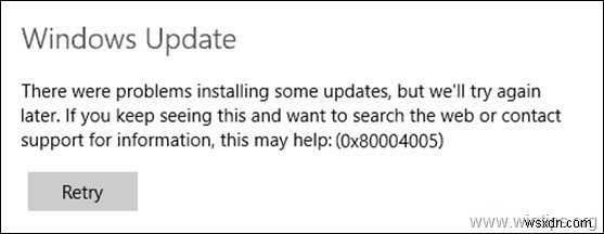 【解決済み】Windows 10/8/7のWindows Updateエラー0x80004005の直し方