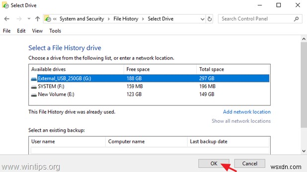 【Windows 10】ファイル履歴のバックアップ先を別のドライブに変更する方法