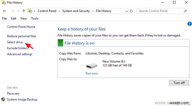 【Windows 10】ファイル履歴のバックアップ先を別のドライブに変更する方法