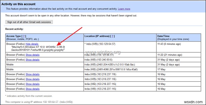 Gmailのログイン履歴とGoogleアカウントのアクティビティを確認する方法