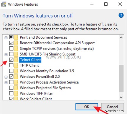 Windows 10でTelnetクライアントを有効にする3つの方法