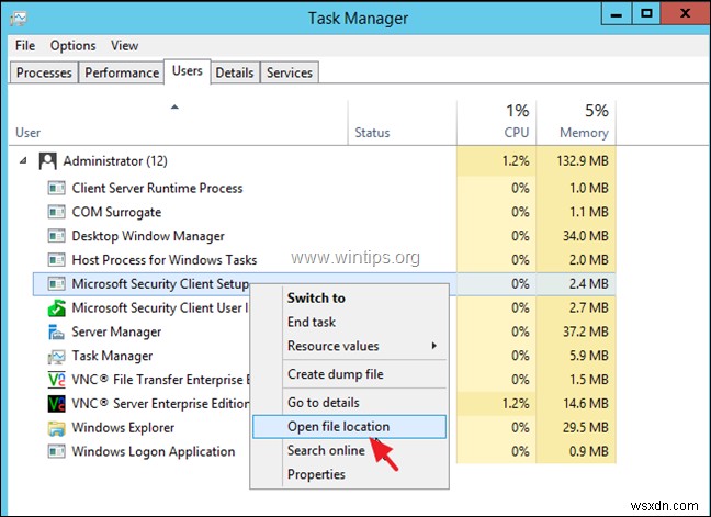 Windows Server 2012/2012 R2 から Microsoft Security Essentials をアンインストールする方法(エラー 0x8004FF04 の解決策)
