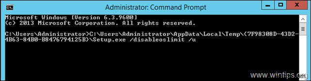 Windows Server 2012/2012 R2 から Microsoft Security Essentials をアンインストールする方法(エラー 0x8004FF04 の解決策)