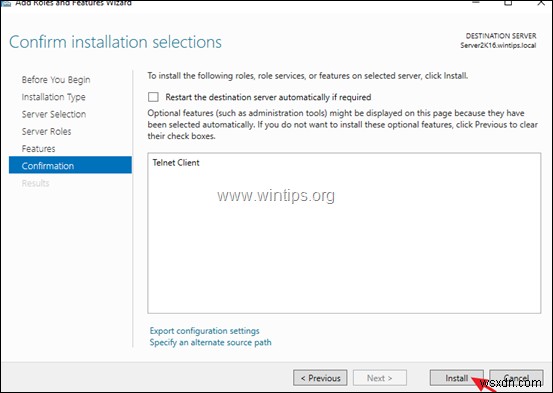 Windows Server 2012/2016/2019 で Telnet クライアントを有効化する3つの方法