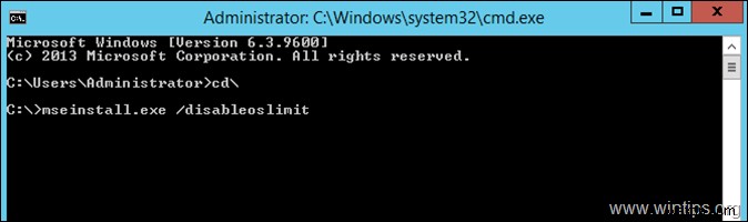 Windows Server 2012/2012 R2にMicrosoft Security Essentialsをインストールする方法