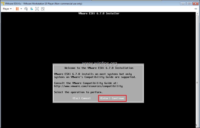 【完全ガイド】VMware Workstation PlayerにvSphere ESXi 6.7をインストールする方法