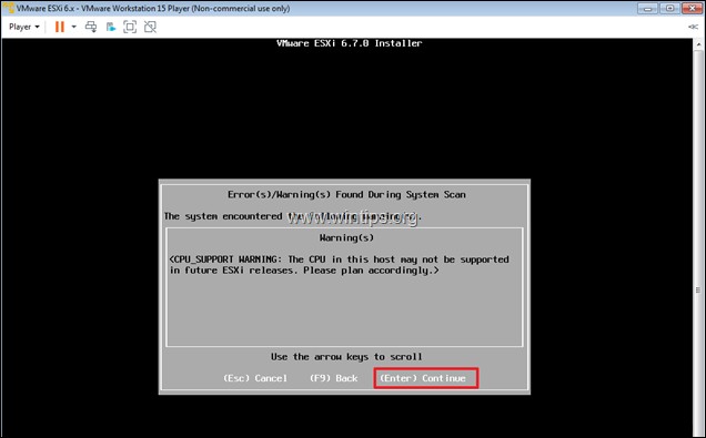 【完全ガイド】VMware Workstation PlayerにvSphere ESXi 6.7をインストールする方法