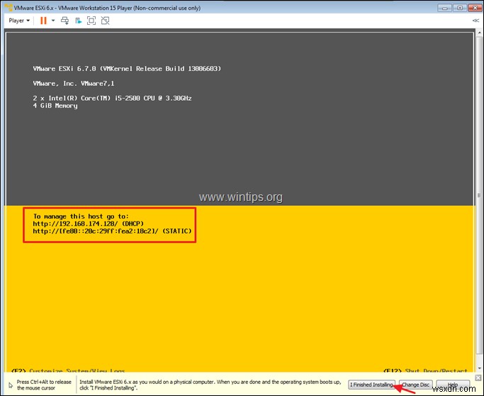 【完全ガイド】VMware Workstation PlayerにvSphere ESXi 6.7をインストールする方法