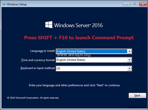 Windows Server 2012/2016/2019 が起動しないときに F8 キーで詳細ブートオプションを表示させる方法